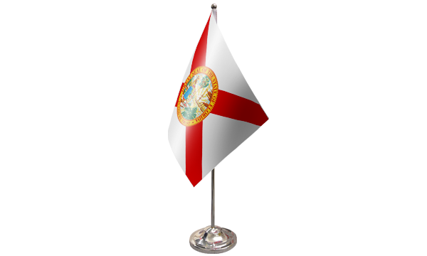 Florida Satin Table Flag